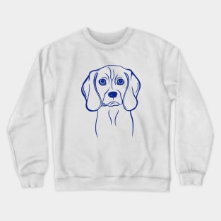 Beagle (Pink and Blue) Crewneck Sweatshirt